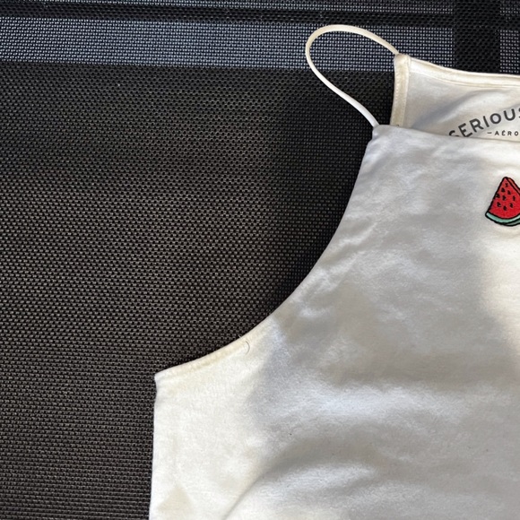 Aeropostale Seriously Soft Halter Bungee Crop Top, Size: Small(S) - Picture 3 of 5